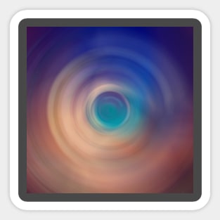 abstract colorful radial gradient color Sticker